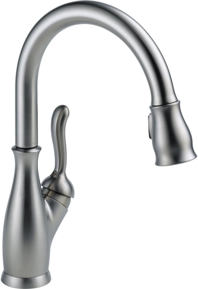 Delta 9178-AR-DST Leland Single-Handle Pull-Down Kitchen Faucet, Arctic Stainless